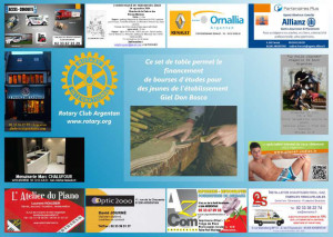 Les sets de table du Rotary